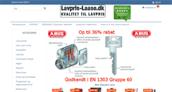 Desktop Screenshot of lavpris-laase.dk